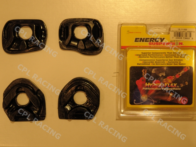 Energy Suspension Motor Mount Inserts Motor Mounts EP3/DC5 - Black