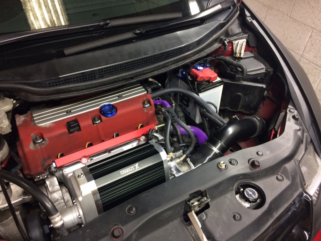 CPL Racing Civic Type R FN2 Large Bore Cold Air Intake with Battery Relocat...