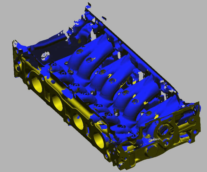 Scan of Honda K20 Cylinder Head