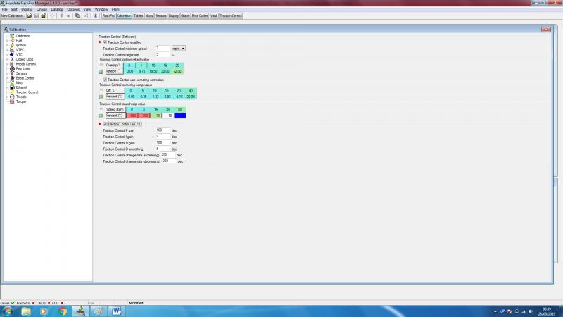 Traction Control FK8 datalog