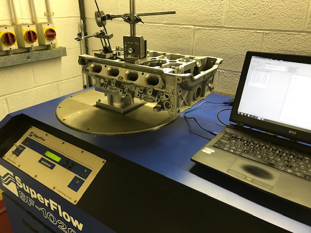 Measurement of CNC Head on Flow Bench